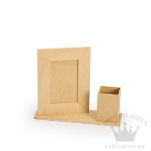 PORTA LAPIS E RETRATO C/BASE